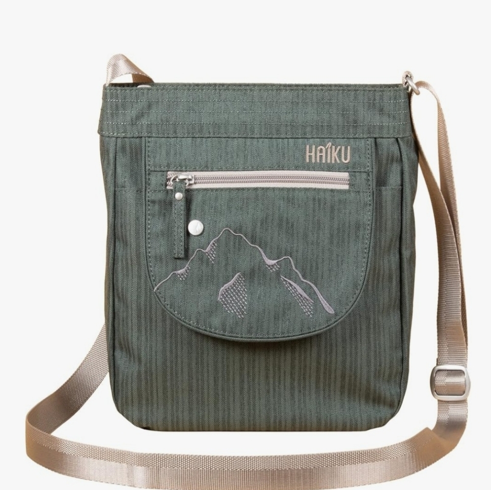 Haiku Forest Green Crossbody Bag